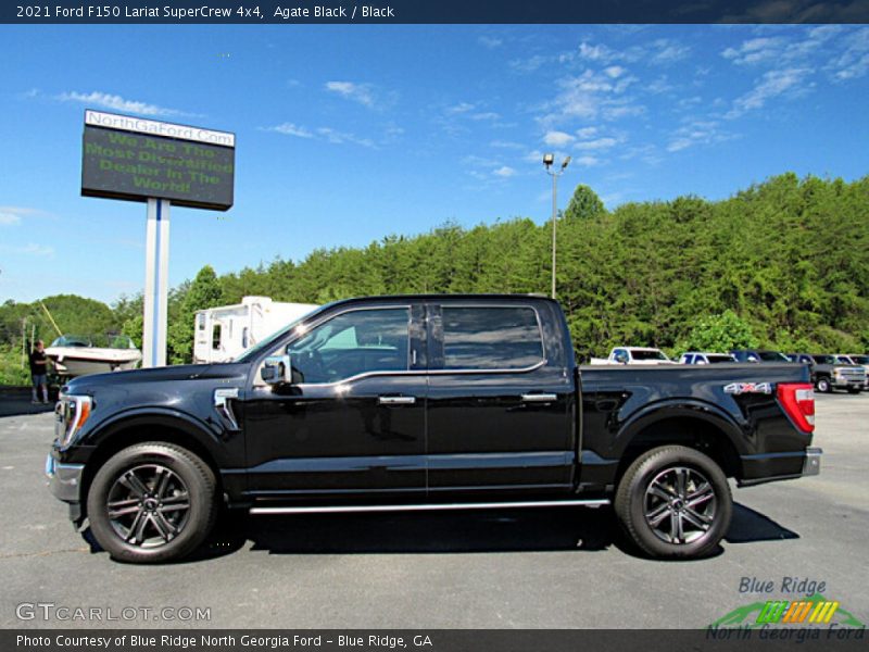 Agate Black / Black 2021 Ford F150 Lariat SuperCrew 4x4