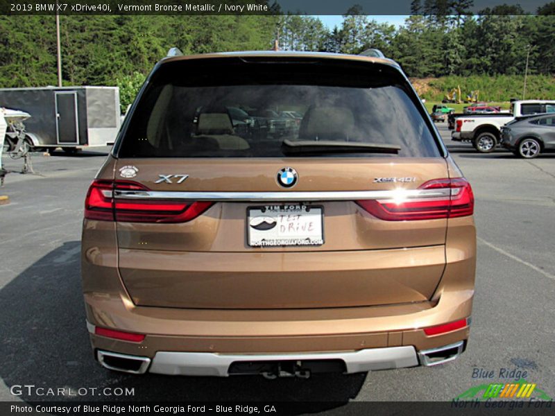 Vermont Bronze Metallic / Ivory White 2019 BMW X7 xDrive40i