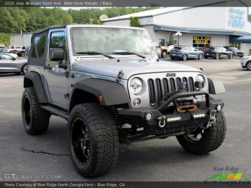 Billet Silver Metallic / Black 2015 Jeep Wrangler Sport 4x4