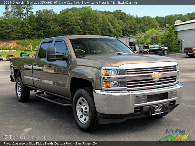 Brownstone Metallic / Jet Black/Dark Ash 2015 Chevrolet Silverado 3500HD WT Crew Cab 4x4