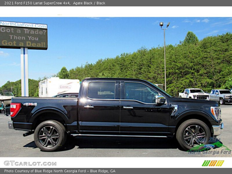 Agate Black / Black 2021 Ford F150 Lariat SuperCrew 4x4