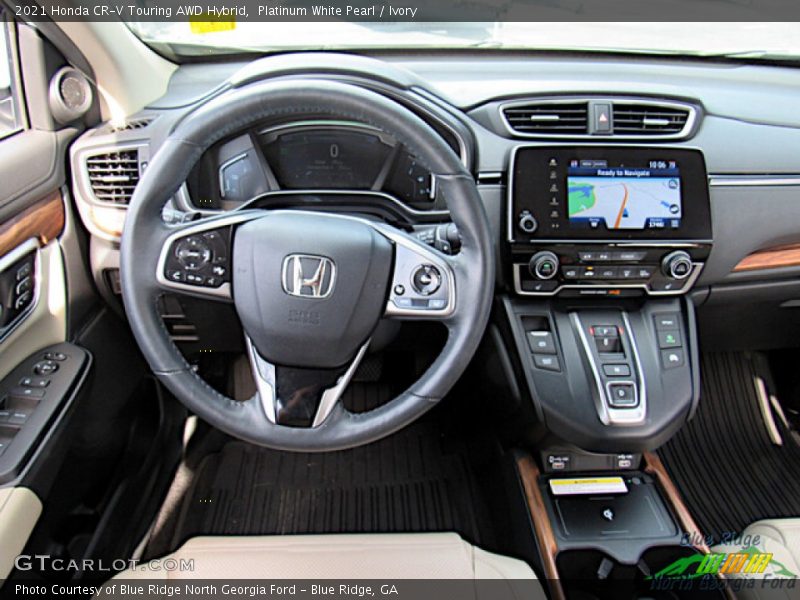 Dashboard of 2021 CR-V Touring AWD Hybrid