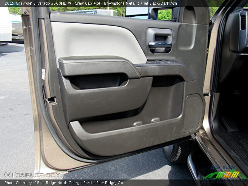 Brownstone Metallic / Jet Black/Dark Ash 2015 Chevrolet Silverado 3500HD WT Crew Cab 4x4