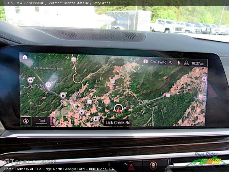 Navigation of 2019 X7 xDrive40i