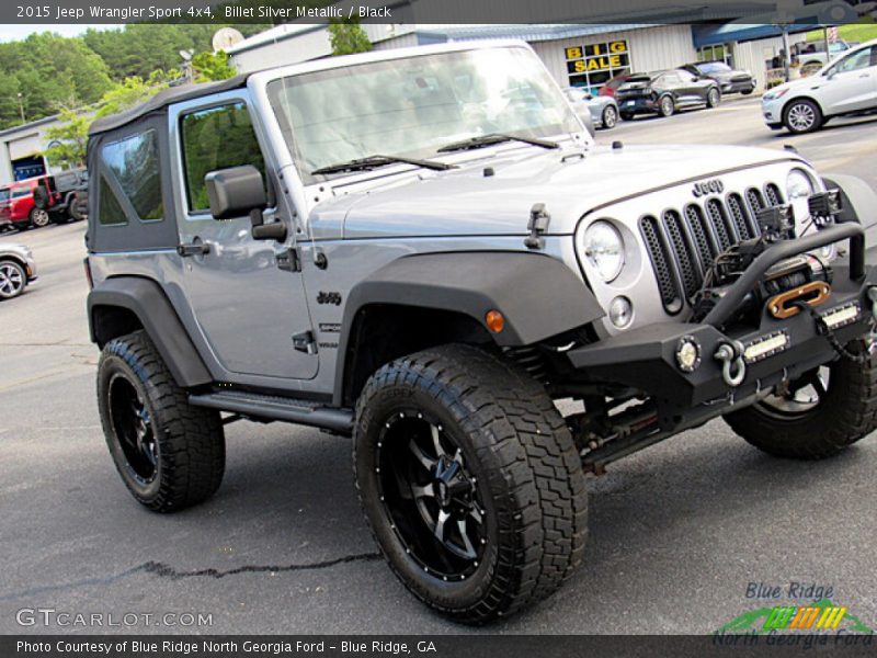 Billet Silver Metallic / Black 2015 Jeep Wrangler Sport 4x4