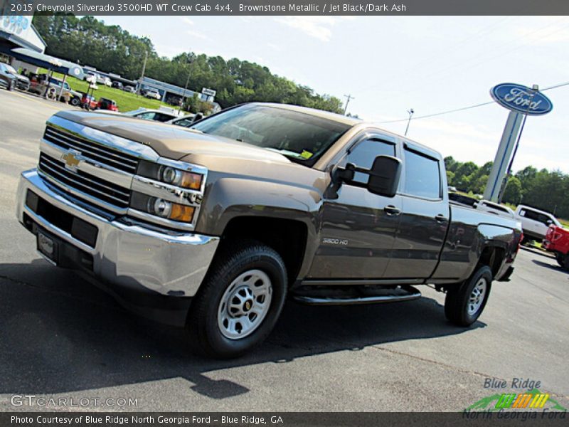 Brownstone Metallic / Jet Black/Dark Ash 2015 Chevrolet Silverado 3500HD WT Crew Cab 4x4