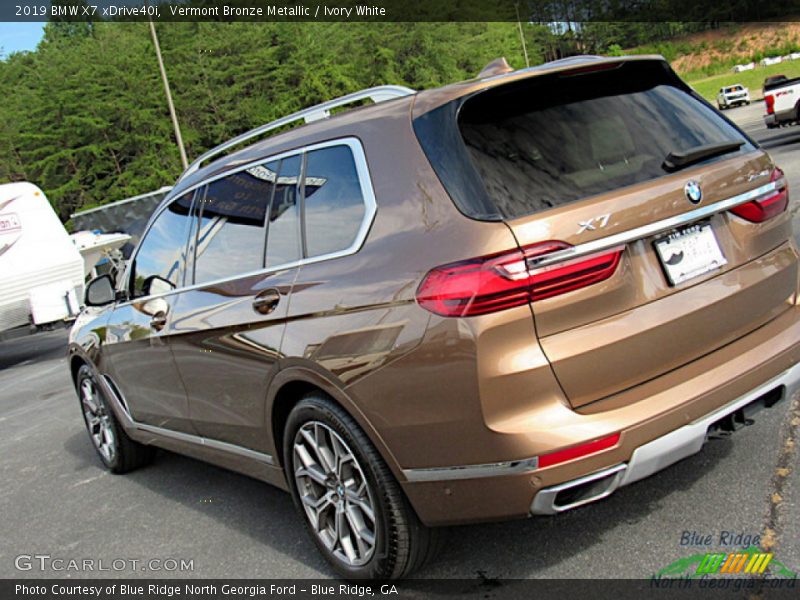 Vermont Bronze Metallic / Ivory White 2019 BMW X7 xDrive40i