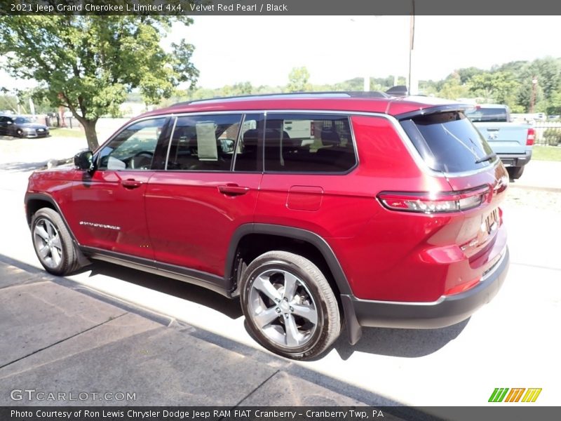 Velvet Red Pearl / Black 2021 Jeep Grand Cherokee L Limited 4x4