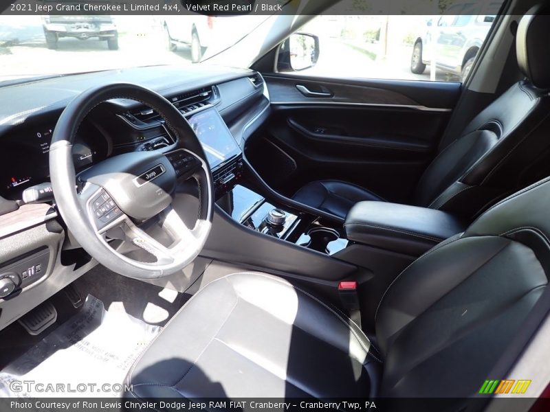 Velvet Red Pearl / Black 2021 Jeep Grand Cherokee L Limited 4x4