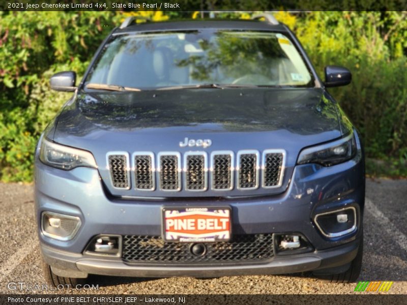 Slate Blue Pearl / Black 2021 Jeep Cherokee Limited 4x4