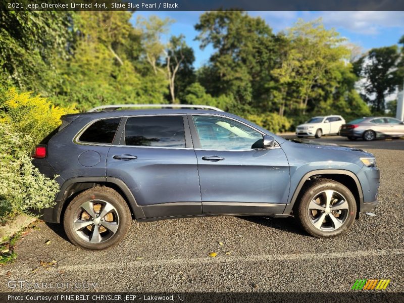Slate Blue Pearl / Black 2021 Jeep Cherokee Limited 4x4