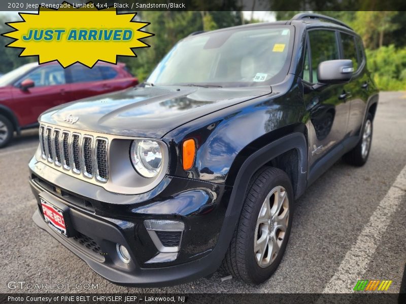 Black / Sandstorm/Black 2020 Jeep Renegade Limited 4x4