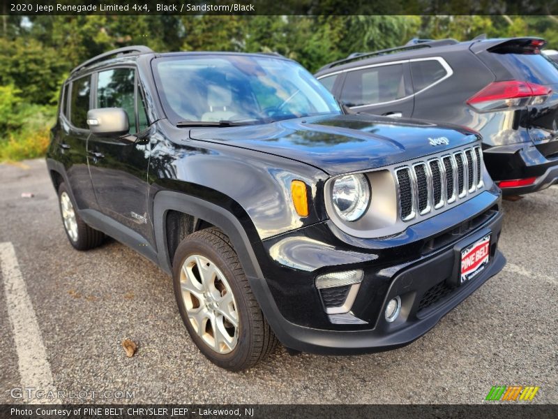 Black / Sandstorm/Black 2020 Jeep Renegade Limited 4x4