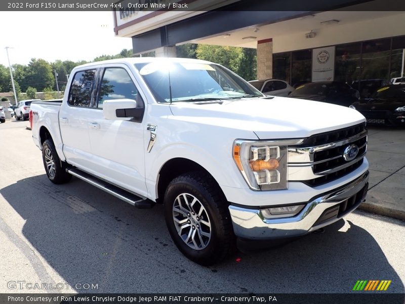 Oxford White / Black 2022 Ford F150 Lariat SuperCrew 4x4