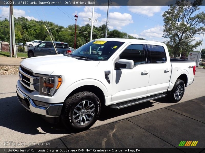 Oxford White / Black 2022 Ford F150 Lariat SuperCrew 4x4