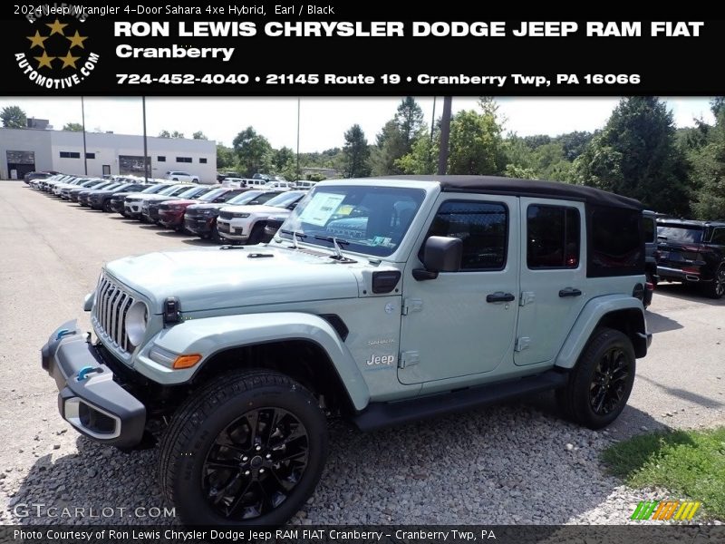 Earl / Black 2024 Jeep Wrangler 4-Door Sahara 4xe Hybrid
