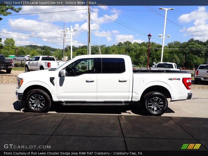 Oxford White / Black 2022 Ford F150 Lariat SuperCrew 4x4