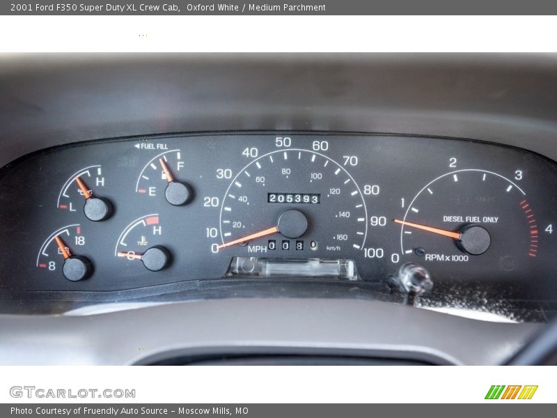  2001 F350 Super Duty XL Crew Cab XL Crew Cab Gauges