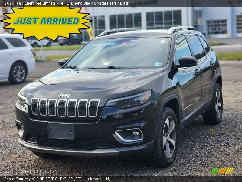 Diamond Black Crystal Pearl / Black 2020 Jeep Cherokee Limited 4x4