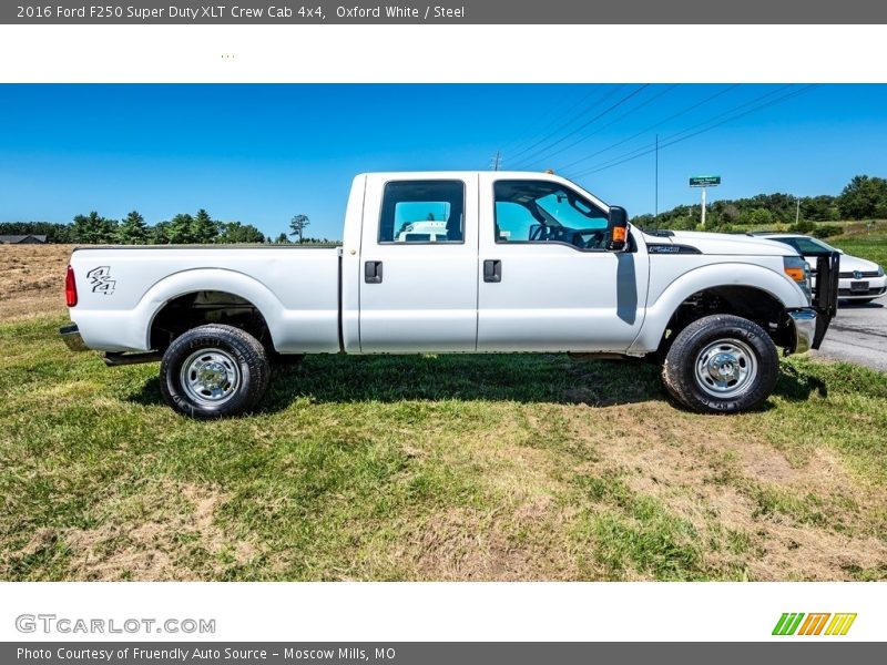 Oxford White / Steel 2016 Ford F250 Super Duty XLT Crew Cab 4x4