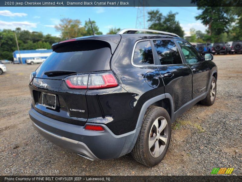 Diamond Black Crystal Pearl / Black 2020 Jeep Cherokee Limited 4x4