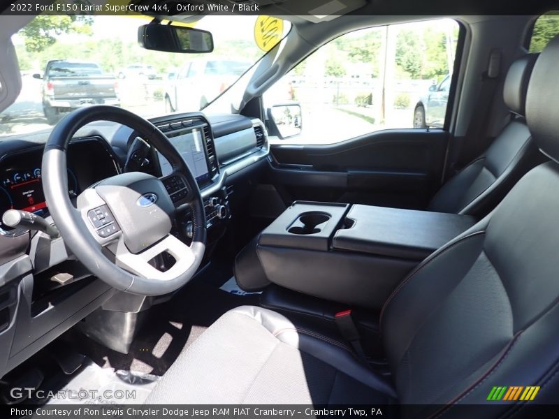 Oxford White / Black 2022 Ford F150 Lariat SuperCrew 4x4