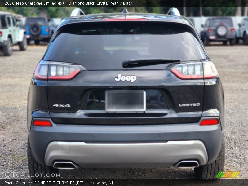 Diamond Black Crystal Pearl / Black 2020 Jeep Cherokee Limited 4x4