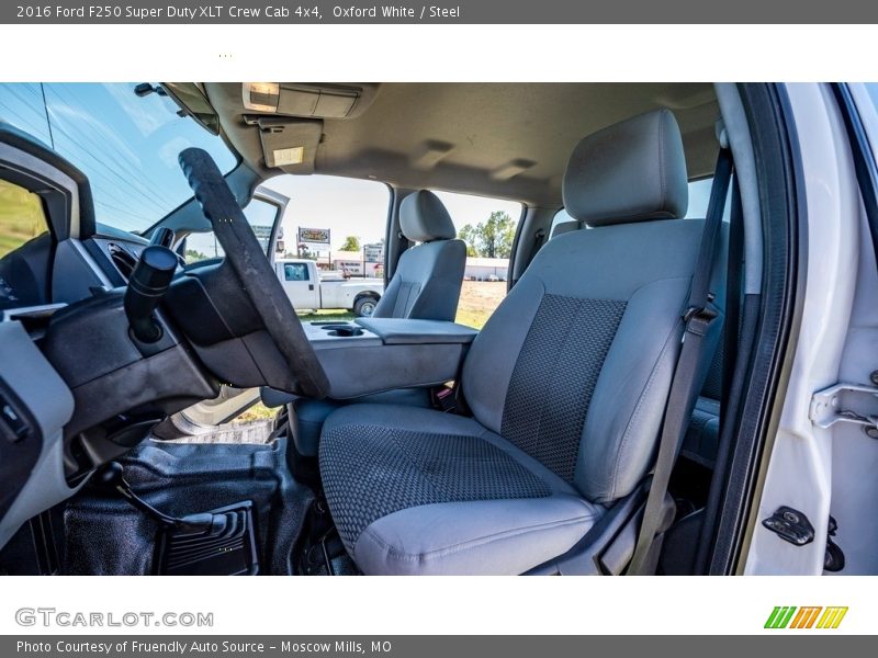 Oxford White / Steel 2016 Ford F250 Super Duty XLT Crew Cab 4x4