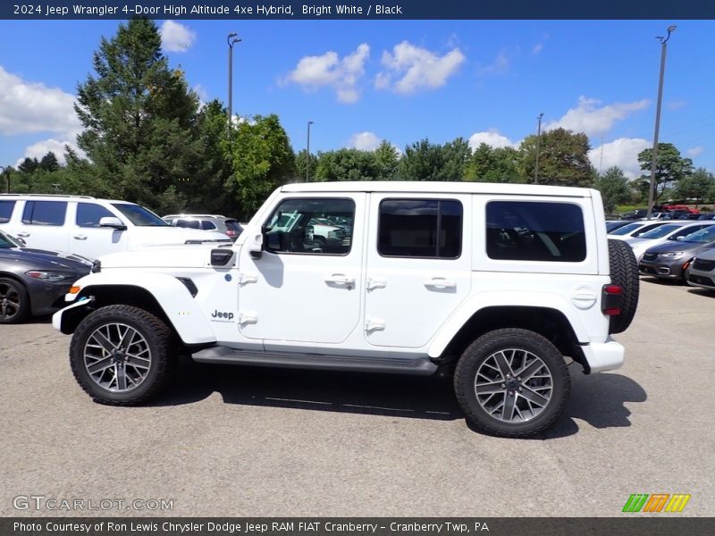 Bright White / Black 2024 Jeep Wrangler 4-Door High Altitude 4xe Hybrid