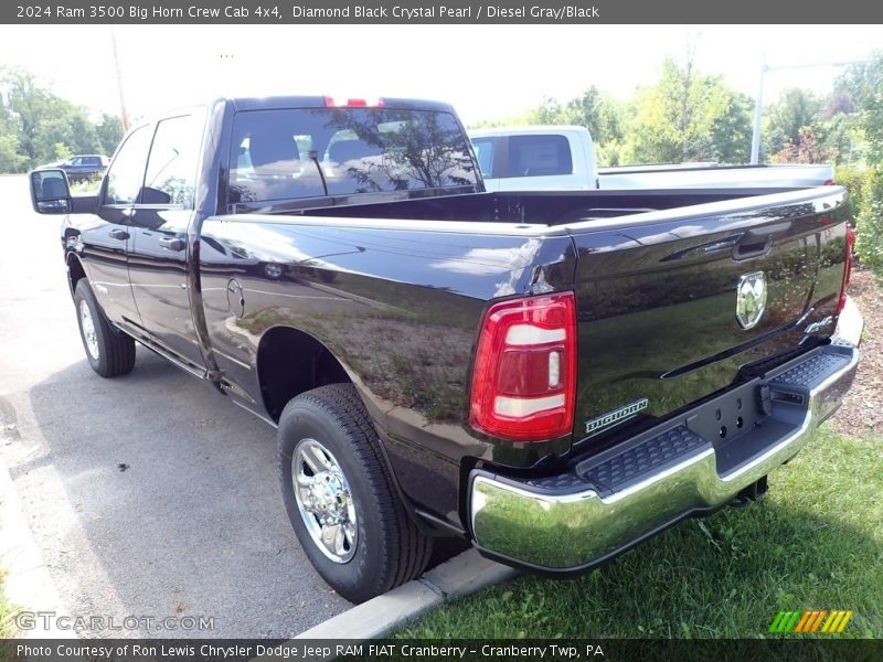 Diamond Black Crystal Pearl / Diesel Gray/Black 2024 Ram 3500 Big Horn Crew Cab 4x4