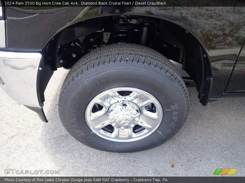 Diamond Black Crystal Pearl / Diesel Gray/Black 2024 Ram 3500 Big Horn Crew Cab 4x4