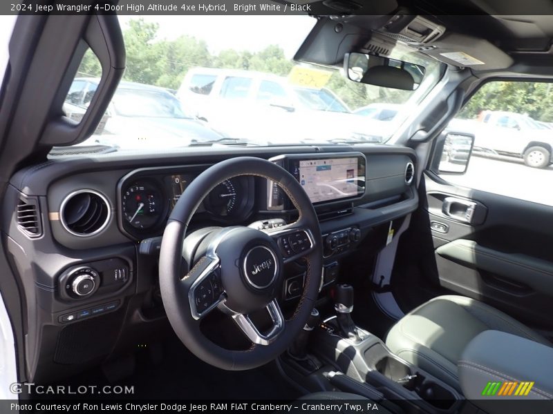 Bright White / Black 2024 Jeep Wrangler 4-Door High Altitude 4xe Hybrid