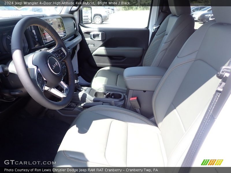 Bright White / Black 2024 Jeep Wrangler 4-Door High Altitude 4xe Hybrid