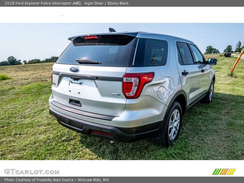 Ingot Silver / Ebony Black 2018 Ford Explorer Police Interceptor AWD