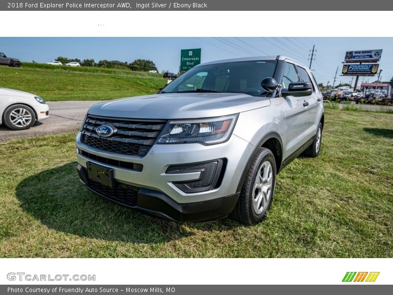 Ingot Silver / Ebony Black 2018 Ford Explorer Police Interceptor AWD