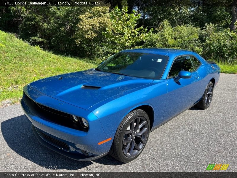 Frostbite / Black 2023 Dodge Challenger SXT Blacktop
