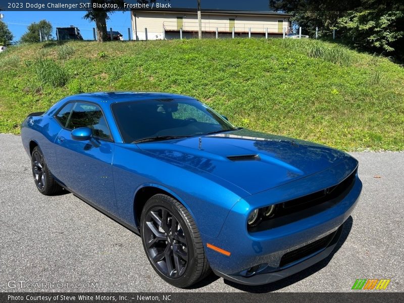 Frostbite / Black 2023 Dodge Challenger SXT Blacktop