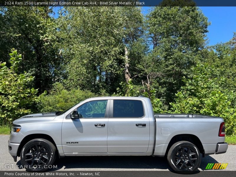  2024 1500 Laramie Night Edition Crew Cab 4x4 Billet Silver Metallic