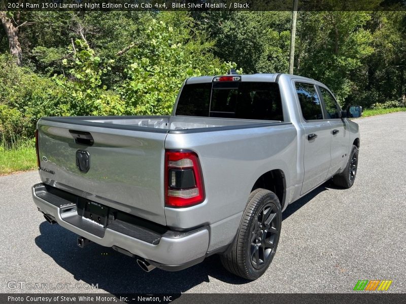 Billet Silver Metallic / Black 2024 Ram 1500 Laramie Night Edition Crew Cab 4x4