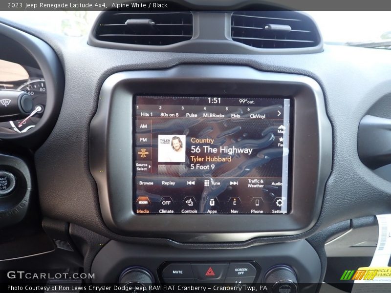 Alpine White / Black 2023 Jeep Renegade Latitude 4x4