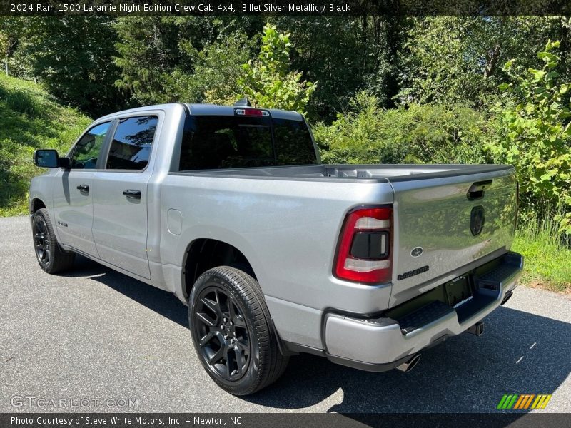 Billet Silver Metallic / Black 2024 Ram 1500 Laramie Night Edition Crew Cab 4x4