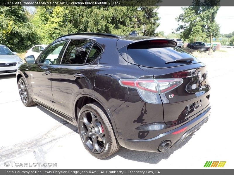 Vulcano Black Metallic / Black 2024 Alfa Romeo Stelvio Veloce AWD