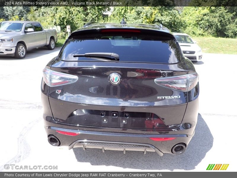 Vulcano Black Metallic / Black 2024 Alfa Romeo Stelvio Veloce AWD