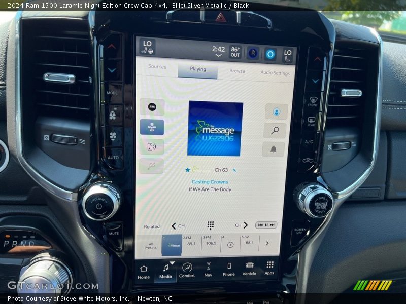 Controls of 2024 1500 Laramie Night Edition Crew Cab 4x4
