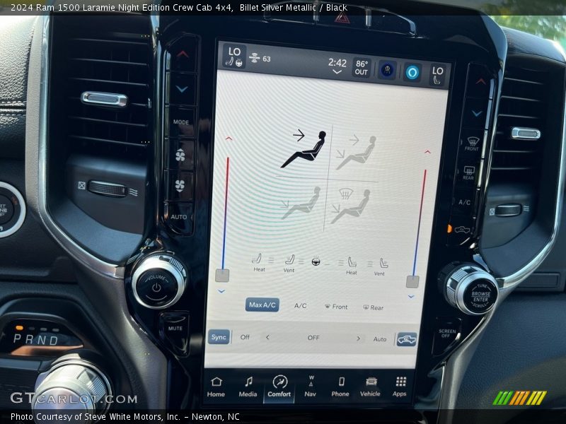 Controls of 2024 1500 Laramie Night Edition Crew Cab 4x4