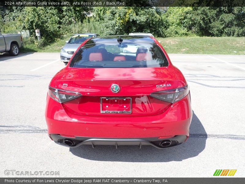Alfa Rosso (Red) / Black/Red 2024 Alfa Romeo Giulia Veloce AWD