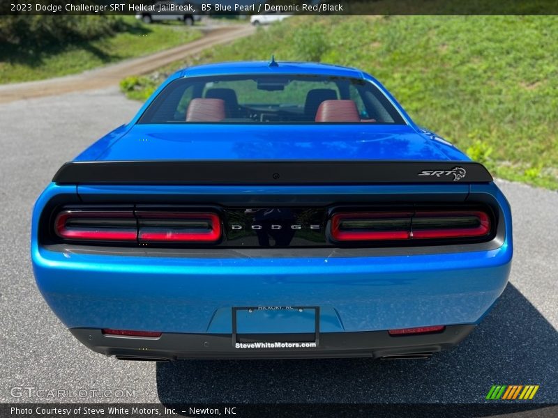 B5 Blue Pearl / Demonic Red/Black 2023 Dodge Challenger SRT Hellcat JailBreak