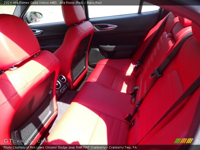 Alfa Rosso (Red) / Black/Red 2024 Alfa Romeo Giulia Veloce AWD