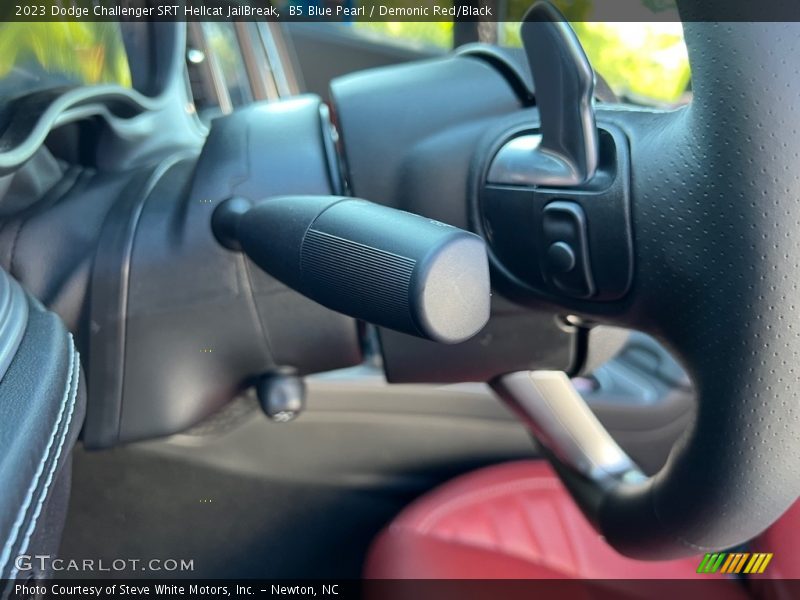 B5 Blue Pearl / Demonic Red/Black 2023 Dodge Challenger SRT Hellcat JailBreak