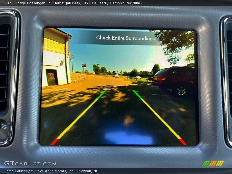 B5 Blue Pearl / Demonic Red/Black 2023 Dodge Challenger SRT Hellcat JailBreak